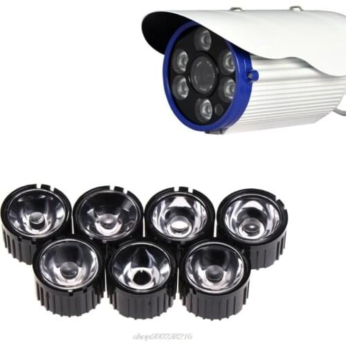 10 Pcs 5/15/30/45/60/90/120 Degree Lens Reflector Collimator w/ Holder For 1-5W LED JY13 21 Dropshipping