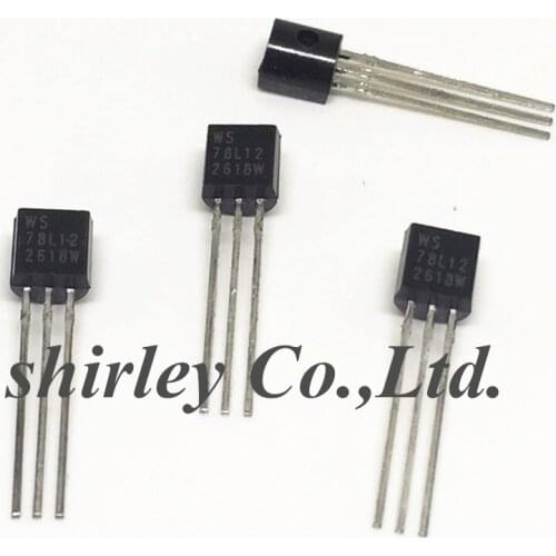 100PCS WS 78L12 TO92 100% new Voltage Regulators/Stabilizers L78L12A 7812A