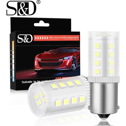 1300LM P21W LED Bulb PY21W P21 5W 1156 BA15S BAU15S BAY15D Led Car Signal Lamp R5W R10W DRL Reversing Light White Yellow Red