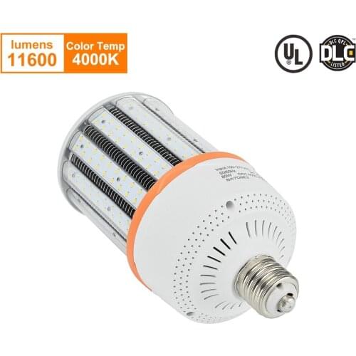 80W LED Corn Light Bulb E39 Base 4000K Daylight Replacement 200W Metal Halide for Factory Warehouse Garage Workshop Bay Lighting