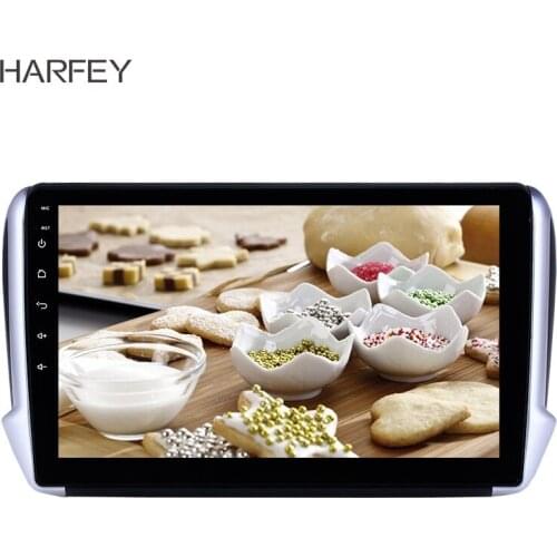 Harfey 10.1" 2din Android 8.1 GPS Car Radio for Peugeot 2008 2014-2016 car Multimedia player with HD Touchscreen support Carplay