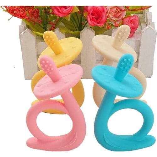 Chenkai 5PCS Silicone Snails Pacifier Teether Baby Chewable Food Grade DIY Dummy Nursing Jewelry Pendant Sensory Toy Gift