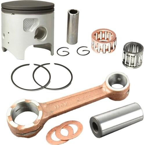 Motorcycle Engine Parts 66mm Connecting Rod + Piston Ring Kit for Kawasaki KDX200 KDX 200 1989 - 2005 Pistons Rings & Conrod