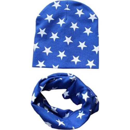 Baby Hats for Girls Cartoon Print Kids Hat Baby Boy Hat Cotton Children Scarf Collar Infant Caps Newborn Cap Kids Beanie Hats