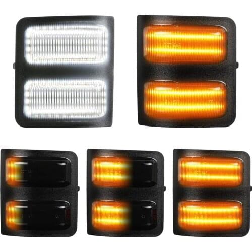 Smoked Lens Switchback Sequential LED Side Mirror Marker Blinker Turn Signal Light Lamp For 08-16 Ford F250 F350 F450 Super Duty