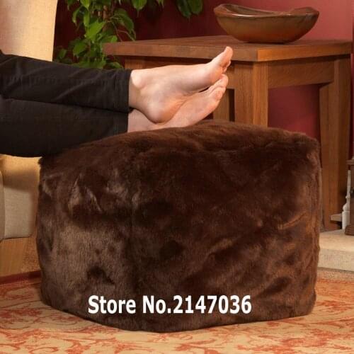 ELEGANT soft and warm indoor bean bag stool seat, cube ottomans