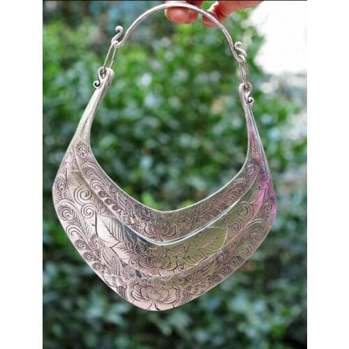 Ethnic style collar jewelry Miao family Miao silver necklace