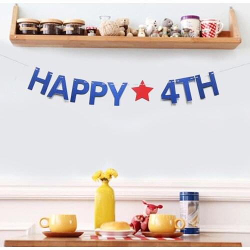 American Independence Day Lahuala Flag Happy 4th Patriotic Party Decoration Independence Day Decorations