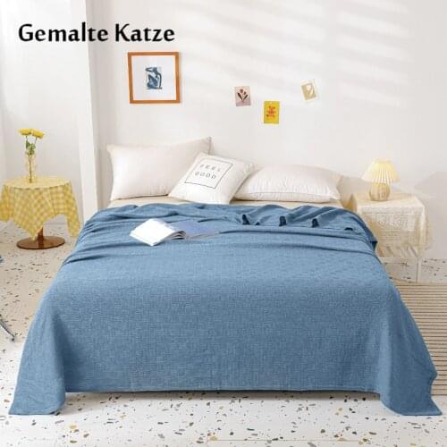 Gemalte Katze Cotton Throws On The Sofa