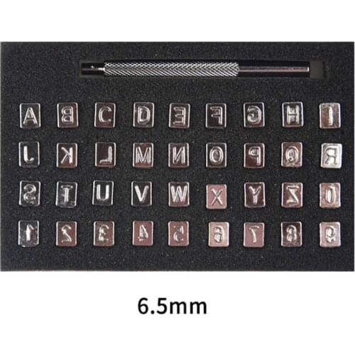 Hilti 36PCS Printed punch Stenciled letters Stamp Leather art DIY engraved steel embossing folder embossing tools paper puncher