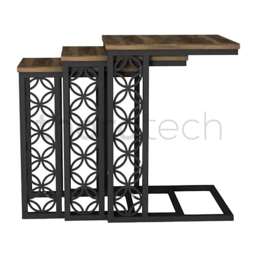 Creative Coffee Table Living Room Sofa Side3 Pieces Table Storage Movable Small Side Minimalist Bedroom Living Room Furniture