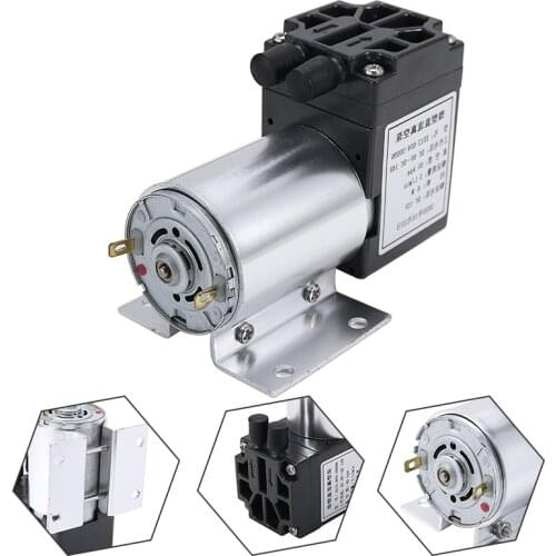 DC 12V 6W Mini Micro Vacuum Pump High Pressure Suction Diaphragm Pump with Holder 5L/min For Pumps Accessories