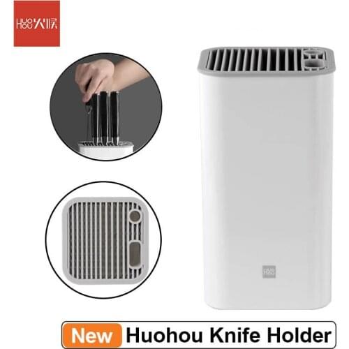 Huohou Multifunctional Knife Holder Plastic Kitchen Tool Washed Knife Stand Kitchen Accessories Knife Storage Rack