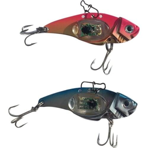 New 2Pcs Fishing Lures Kit LED Light Bait Saltwater Freshwater Bass Halibut Lures Fishing Baits 88 YS-BUY