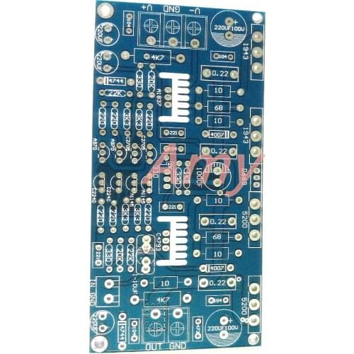 200W mono power amplifier board 1943+5200 PCB board after tube amp empty version