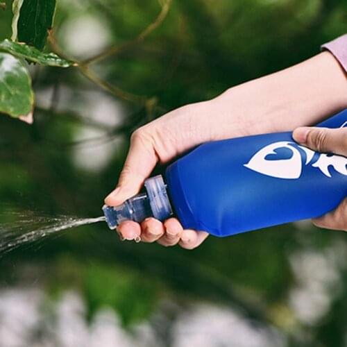250ml 500ml Soft Flask Folding Collapsible Water Bottle TPU Free For Outdoor Camping Running Hydration Pack Waist Bag Vest