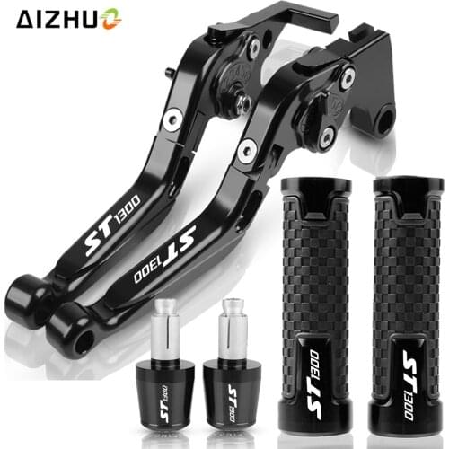 ST 1300 Motorcycle Adjustable FOR HONDA ST1300 2008-2012 2010 2011 Folding Brake Clutch Levers Handlebar CNC st1300 Extendable