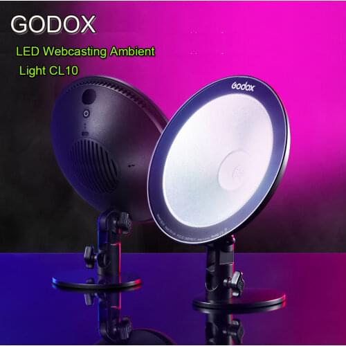 GODOX CL10 Photography Light,LED Webcasting Ambient Light ,Fill Light APP and lR Remote Control Lighting modes For Studio Live