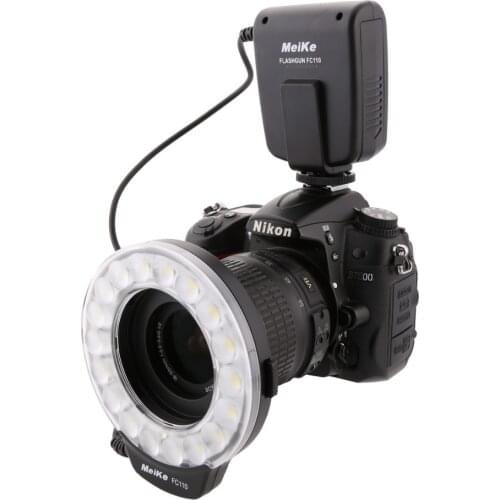 Meike FC-110 FC110 LED Macro Ring Flash Light for Nikon D500 D5 D7500 D3400 D3300 D810 D800 D750 D7200 D5600 D5500 D5300 D5200