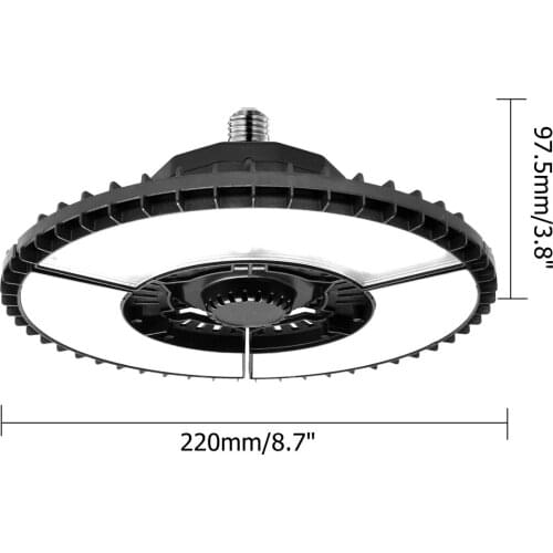 150W/300W E27 LED Garage Light Ceiling Lights Foldable LED High Bay Industrial Lamp For Garage Workshop Basement