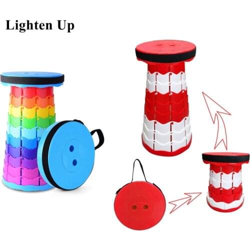 Telescopic Stool Folding Chiar Outdoor Portable Stool Folding Chair Camping Stool Convenient Fishing Chair