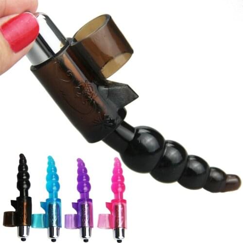 Gourd Finger Ring Vibrator Oral Licking Beads Vibration gspot Clit Stimulate Anal Vagina fun Masturbation Sex Toys For Women