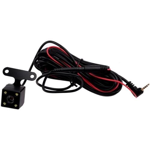 Universal LED Jack Car Reverse Rear View Backup Parking Camera Driving Recorder 2.5mm 4 Pin Black