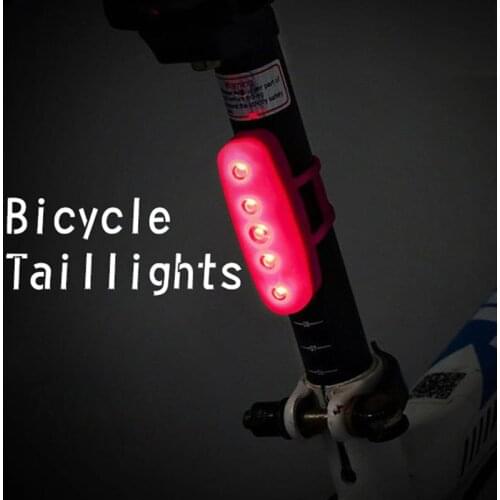 Bicycle Tail Light LED Waterproof Warning Seatpost Lights Rear Lamp Mountain Bike Cycling Accessories Equipment