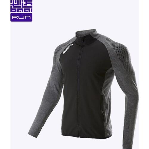 BMAI Windproof Sport Running Jacket Men Gym Windbreakers Workout Outerwear Breathable Winter Fitness Sportswear Mens Jackets