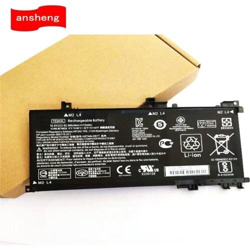 High Quality 15.4V 63.3Wh TE04XL battery for HP OMEN 15-AX 15-AX033DX AX020TX BC219TX 905277-555 HSTNN-UB7A TPN-Q173