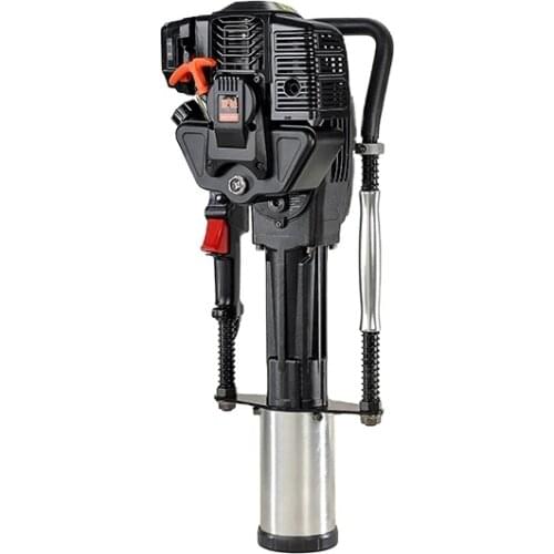 High Quality 100mm Portable Gasoline Pile Driver 2 Stroke 52cc Petrol Piling Drive Machine Gas Powered Hand Fence Post Driver