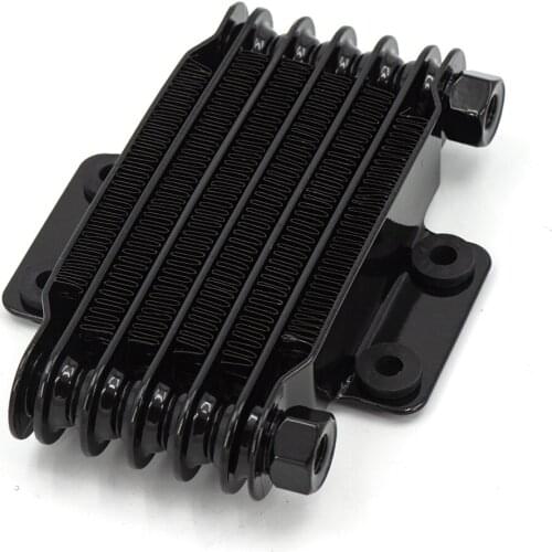 High Quality Universal Motorcycle oil cooler 190 mm 6 row silver SO-05