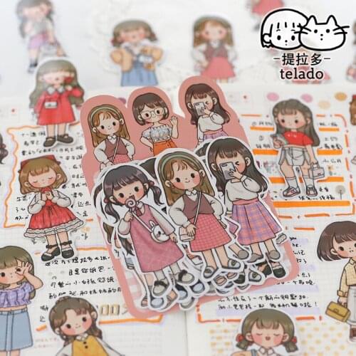 1set/lot Kawaii Stationery Stickers All seasons cute Diary Planner Decorative Mobile Stickers Scrapbooking DIY Craft Stickers