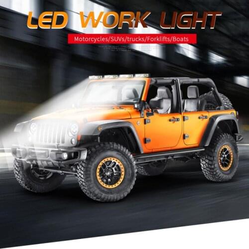 1PCS Car Light Off-road Light 12V 48W LED Work Light Lamp Car Emergency Lights 48W Waterproof For Off-Road Car SUV