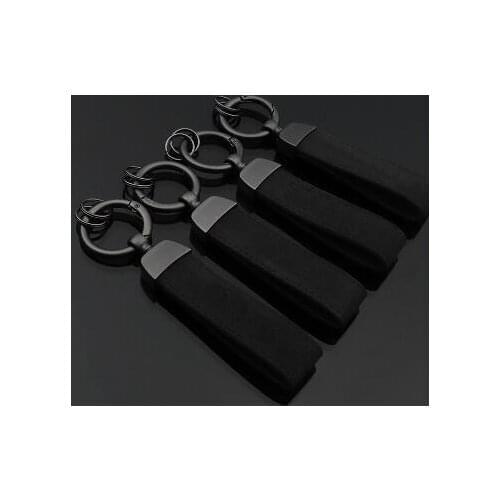 10pcs Suede Leather Car Keychain for Sline RS AMG R for Benz for M for V W Key Ring