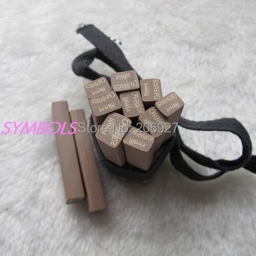 2pcs N-01 10mm Cute Big Merry Christmas Cane Fancy Nail Art Polymer Clay Cane Nail Art Decoration