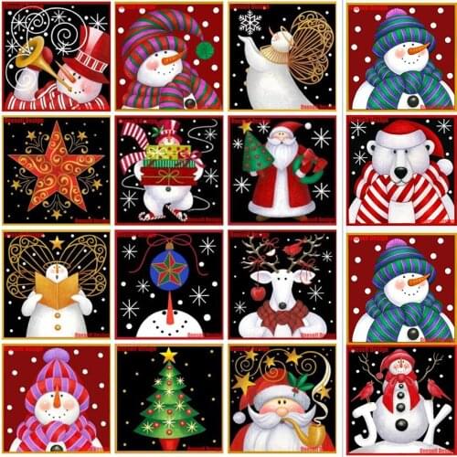 2019christmas gift diamond painting full square/round 5d diamond embroidery full set 5d diamond mosaic sale christmas decor gift