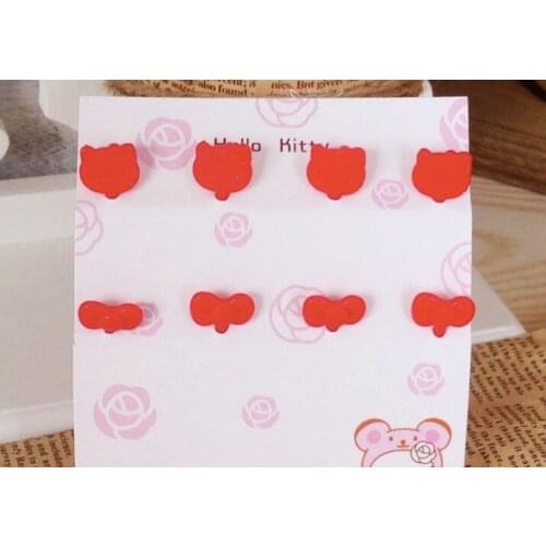 100sets pink red cartoon cute plastic fruit fork wholesale kitchen supplies