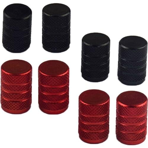 8 Set Aluminum Alloy Tubeless Wheel Tire Valve Stem For Car Truck Black, Red