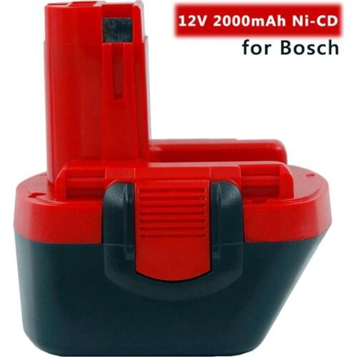 12V 2000mAh Ni-CD 2.0 Ah Rechargeable Cordless Tools Battery for Bosch BAT043 BTA120 26073 35430 3360 3455 BAT139 PSB 12 VE-2