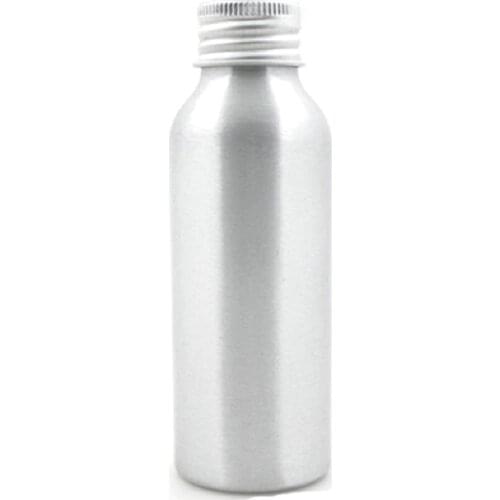 100ml Aluminum Bottles, Empty Round Sliver Metal Bottle With Lined Gold/Silver Aluminum Cap