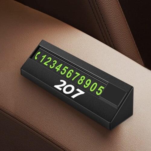 Car Temporary Parking Card for Peugeot 207 Car Phone Number Car Styling Telephone Number Plate Car Sticker