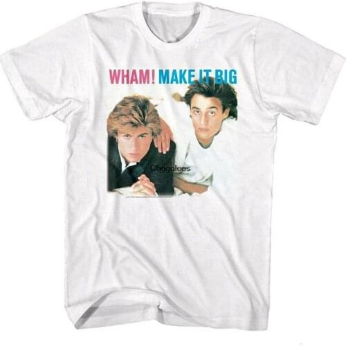 Wham George Michael Make It Big Mens T Shirt Pop Music Album Cover Tour Merch