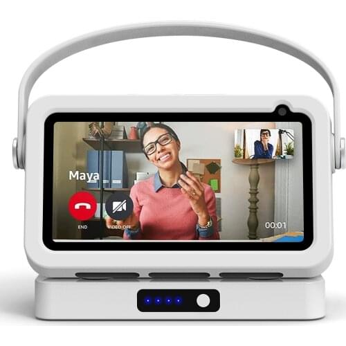 Echo show 5 Battery base Handle case with 1000mah battery base for Alexa Smart Display Speaker Echo show 5 Portable charge