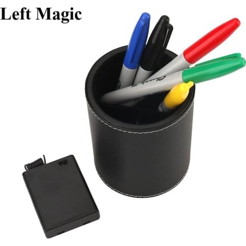 Color Pen Prediction - Leather Pen Holder - Close Up Magic / Magic Trick/Mentalism