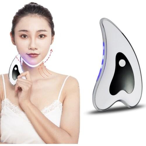 Facial Massage Board Microcurrent V Face Lifting Firming Electric Beauty Instrument Facial lymphatic Dredging Scraping Device
