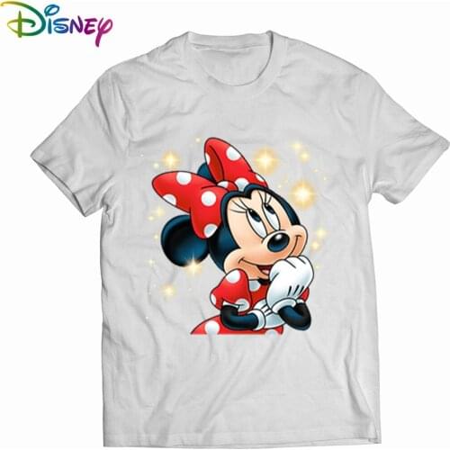 Disney Mickey mouse Summer new Short sleeve Mickey short-sleeved T-shirt female loose large round neck T-shirt Camiseta de mujer