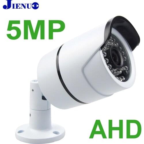 JIENUO AHD Camera 720P 1080P 4MP 5MP CCTV Outdoor Waterproof Analog Surveillance High Definition Infrared Night Vision Security