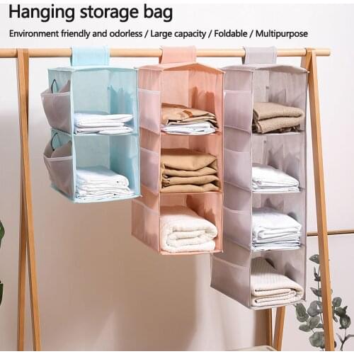 Storage of clothes Storage Bag Closet organizer 2/3/4 Layer Hanger Bag Storage Bag Hanging Multifunctional Organizer for clothes