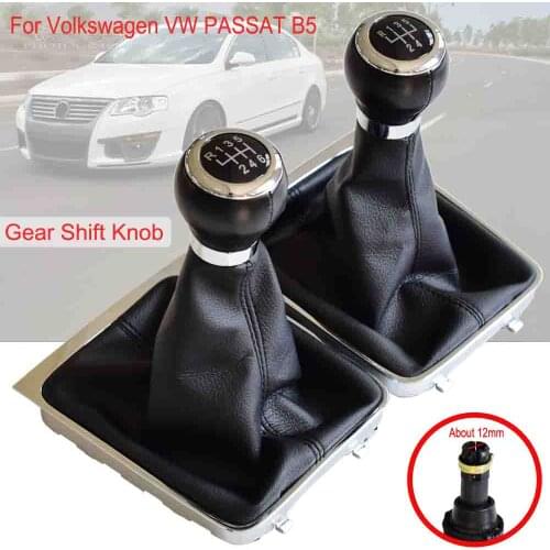 Gear Shift Knob Lever Stick Gaiter Boot Cover Collar For Volkswagen VW Passat B6 2005-2011 Car Styling Accessories 5/6 Speed